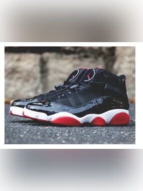 NIKE JORDAN RETRO 6 RINGS “BRED” 2013 MENS SZ 10.5 WORN ONCE EUC COND RARE HTF